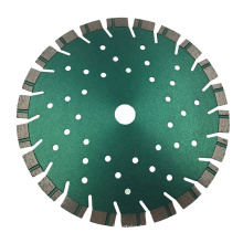 230*25*2.8/1.8*12*22T*22.23mm laser welded diamond saw blade short turbo segmented disc with cooling holes for cutting concrete